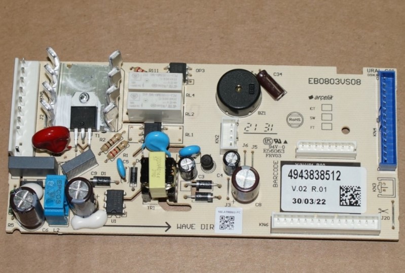 4943838512 Модуль управления холодильника Beko, зам. 4943838511, 4943838502, 4943838501, 4943838500