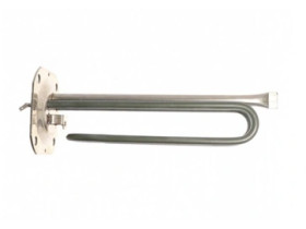 ТЭН 2000W, нерж, Ø90, М6, клеммы под разъем, L225мм, квадратный фланец, 220V, Haier. 150784 